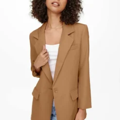 ONLY Onllana Blazer - Manteau Court - Tobacco Brown -Pas Cher Vero Moda Magasin 0022996e1b65415abb8261c84480b3e5