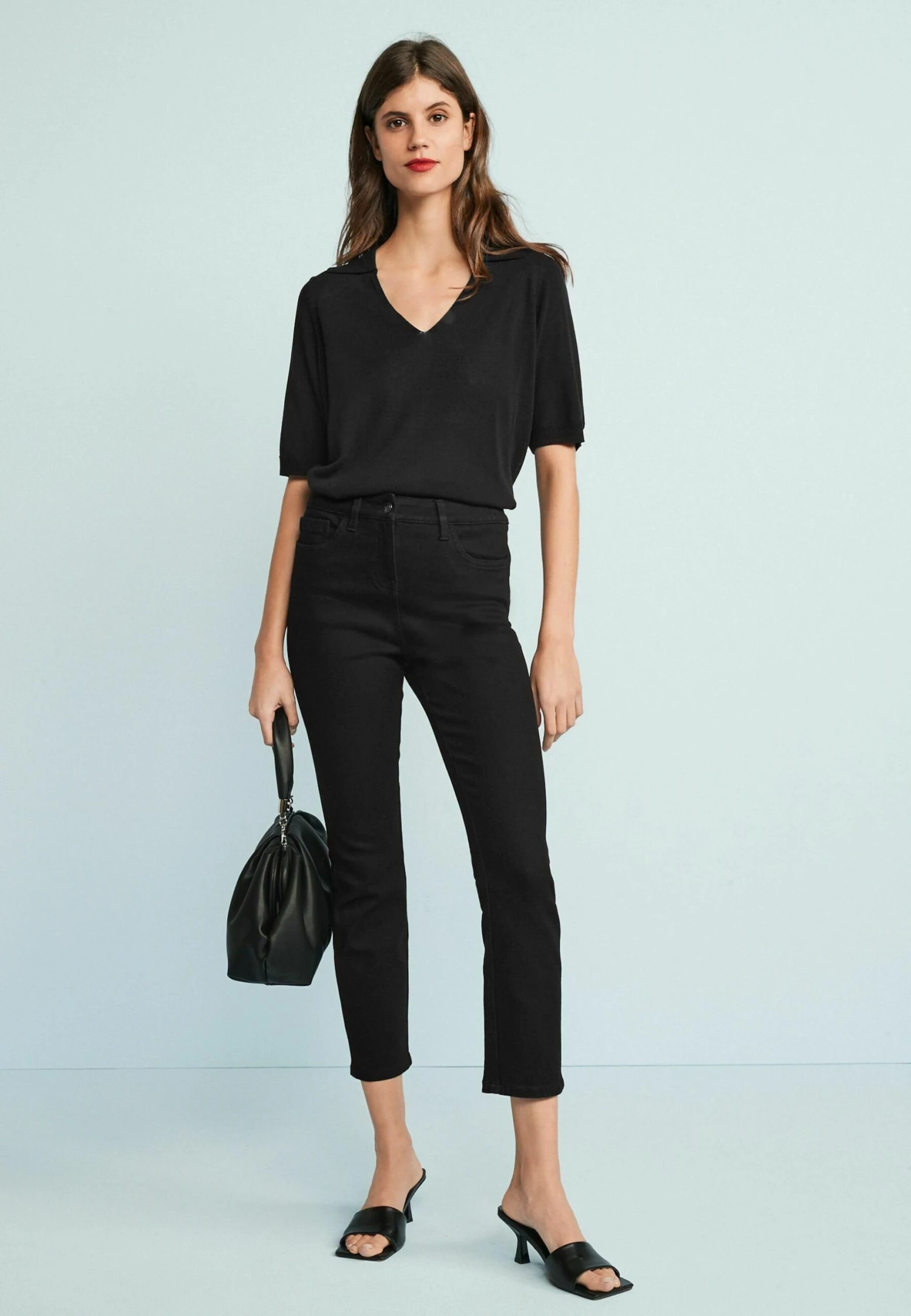 Next Cropped - Jean Droit - Black 3 Next Cropped - Jean Droit - Black