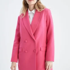 DeFacto Regular Fit - Manteau Court - Pink