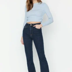 Trendyol Jeans - Jean Bootcut - Blue -Pas Cher Vero Moda Magasin 11607c5e61e74a68a4d3c613ef758c5f