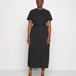 Slfessential Ankle Tee Dress - Robe De Jour - Black