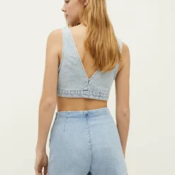 Stradivarius Latz - Jupe Portefeuille - Light-Blue Denim 12 Stradivarius Latz - Jupe Portefeuille - Light-Blue Denim -Pas Cher Vero Moda Magasin 193093fc4a3f491f84d157be4bf7e679