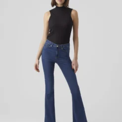 Vero Moda High Waist Vmsiga Flared - Jean Bootcut - Dark Blue Denim -Pas Cher Vero Moda Magasin 29fde3fb42c8489da50f85456ec59fb2 scaled