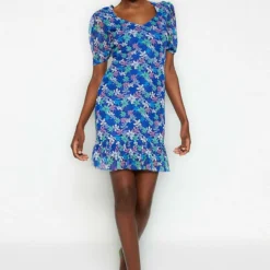 Trendyol Gewoontjes - Robe De Jour - Blue