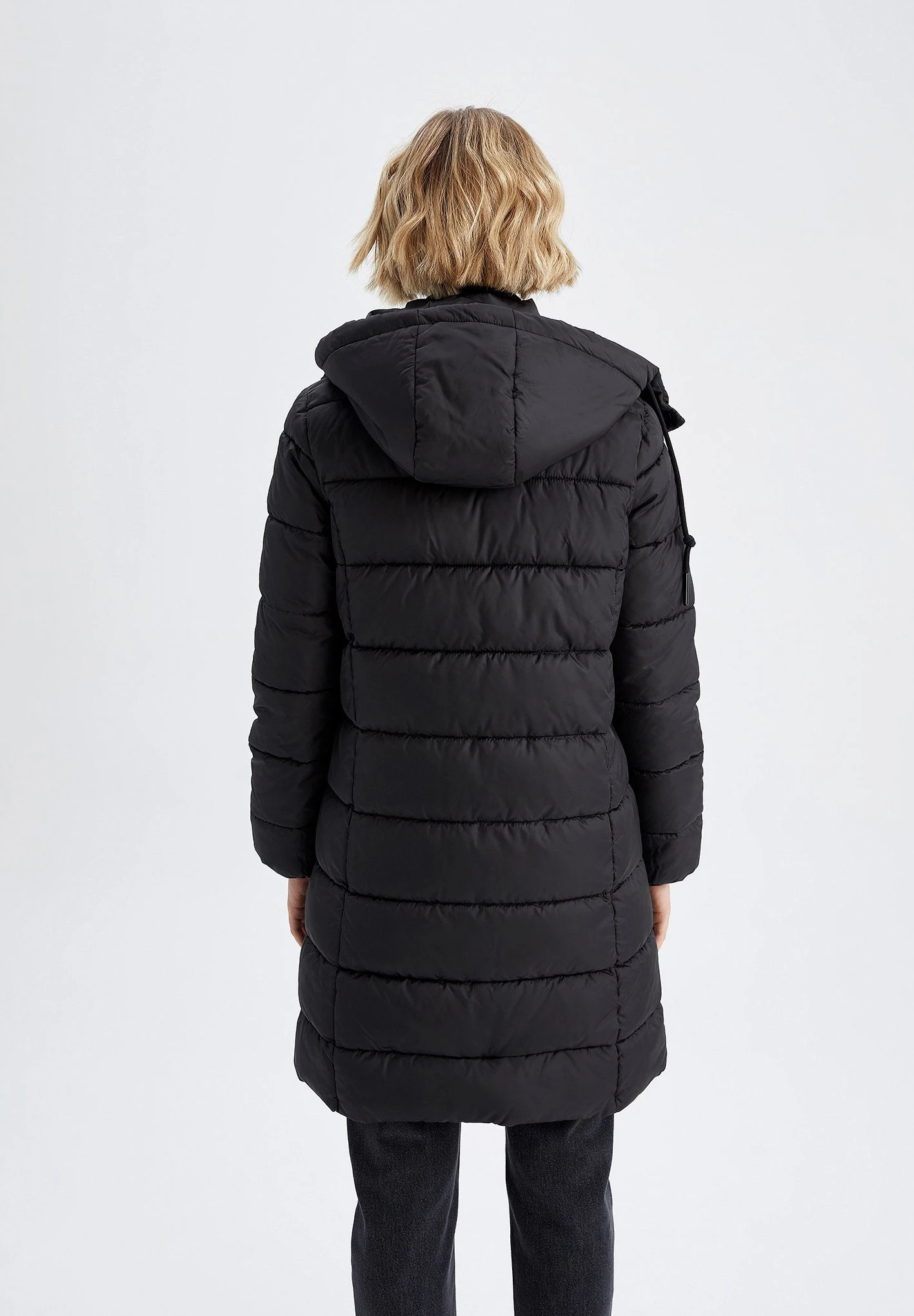 DeFacto Regular Fit - Manteau D'Hiver - Black 5 DeFacto Regular Fit - Manteau D'Hiver - Black – Image 3