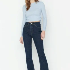 Trendyol Jeans - Jean Bootcut - Blue -Pas Cher Vero Moda Magasin 3ad445bc5b24487c8bcfff1ec5df061c