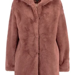 URBAN CLASSICS Ladies Hooded Teddy Coat - Manteau D'Hiver - Darkrose -Pas Cher Vero Moda Magasin 4261b0d73d184ba5817e53cd498f5d41
