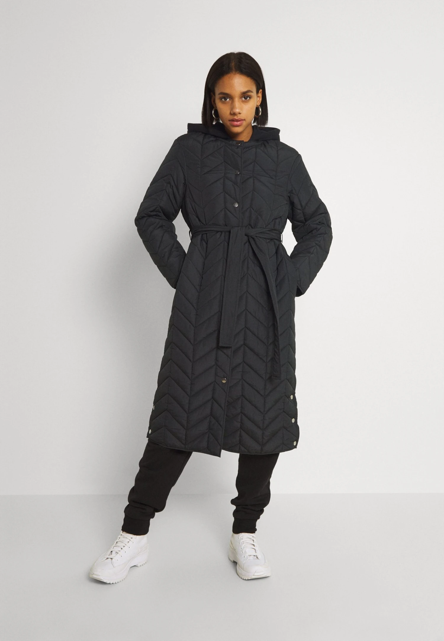 Pieces Pcfawn Long Quilted - Manteau D'Hiver - Black 3 Pieces Pcfawn Long Quilted - Manteau D'Hiver - Black