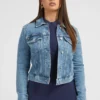 Guess Perles - Veste En Jean - Bleu Ciel -Pas Cher Vero Moda Magasin 4c9f480621844325ab6ff1abb1a75f97