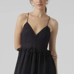 Vero Moda Vmsara Singlet Exp - Robe Longue - Black -Pas Cher Vero Moda Magasin 5bbf6ee58cb544eaace56de3b82c51da
