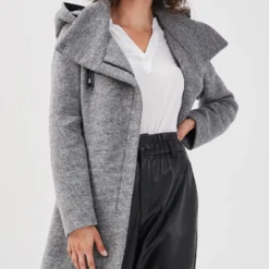 Asymmetrisch Geschwungener - Manteau Court - Gris Foncé 10 Asymmetrisch Geschwungener - Manteau Court - Gris Foncé -Pas Cher Vero Moda Magasin 65fe0b0603ed4b1194ac887a0492060c