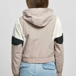 URBAN CLASSICS Short 3-Tone Crinkle - Veste Mi-Saison - Duskrose Whitesand Black -Pas Cher Vero Moda Magasin 6c4452bddd7d4743bd2e66134851f2e1