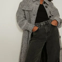 NA-KD Manteau Classique - Grey