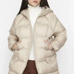 Trendyol Manteau D'Hiver - Brown -Pas Cher Vero Moda Magasin 7903a29756b049f5a141e4be9f5beb94