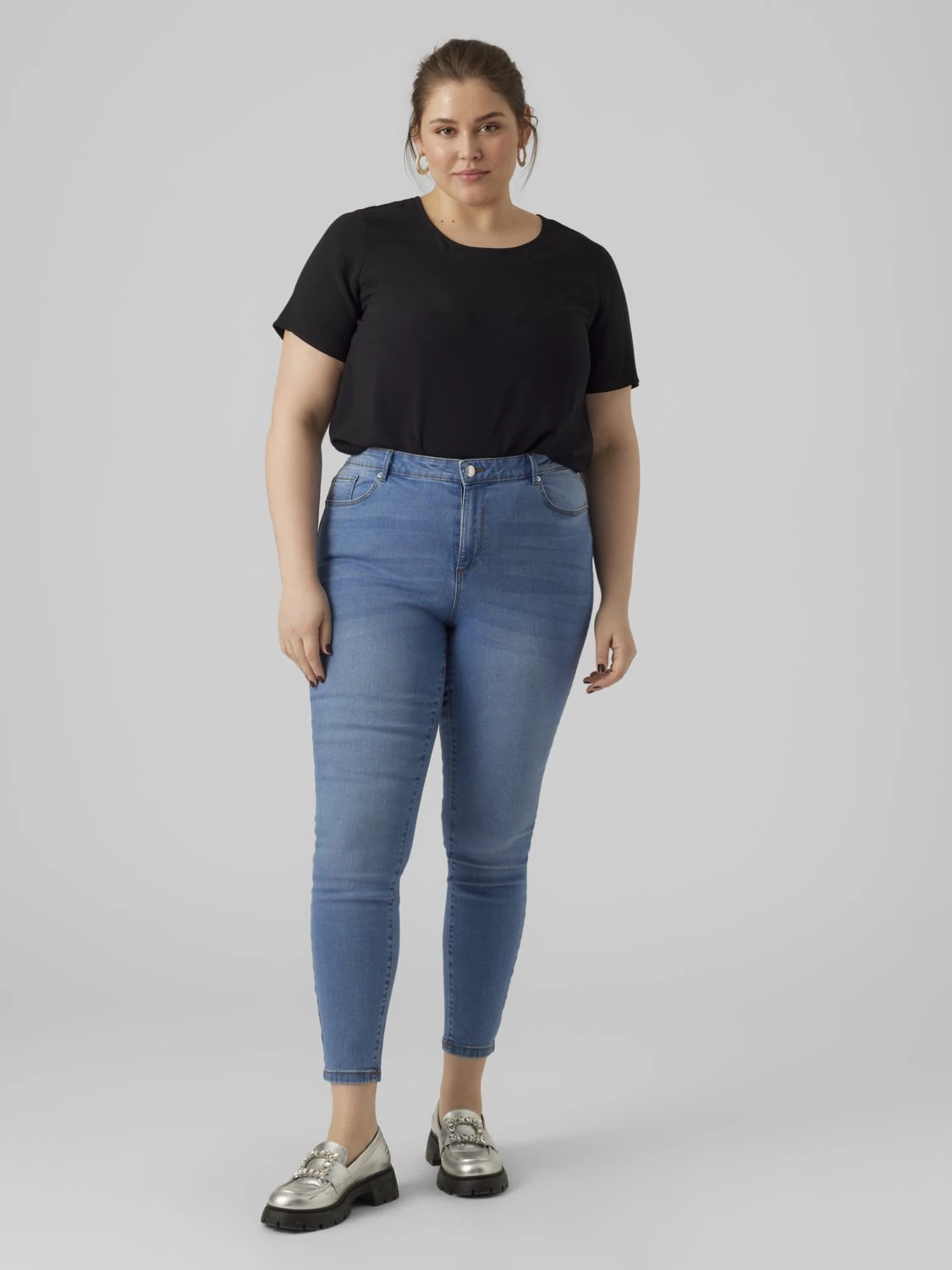 Vero Moda Curve Jeans Skinny - Light Blue Denim 4 Vero Moda Curve Jeans Skinny - Light Blue Denim – Image 2