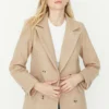 Trendyol Manteau Court - Beige -Pas Cher Vero Moda Magasin 85100bed0085423290aba4e319072145