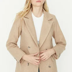 Trendyol Manteau Court - Beige