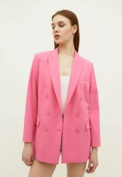 Stradivarius Long Straight Fit - Manteau Court - Light Pink