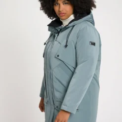 Ulla Popken Hyprar Funktions Wasserabweisend Kapuze - Parka - Gris Bleu -Pas Cher Vero Moda Magasin a1b57f9d83f643dfb4497ebebc38fa9b scaled