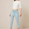 Next Cropped - Jean Droit - Bleach Blue