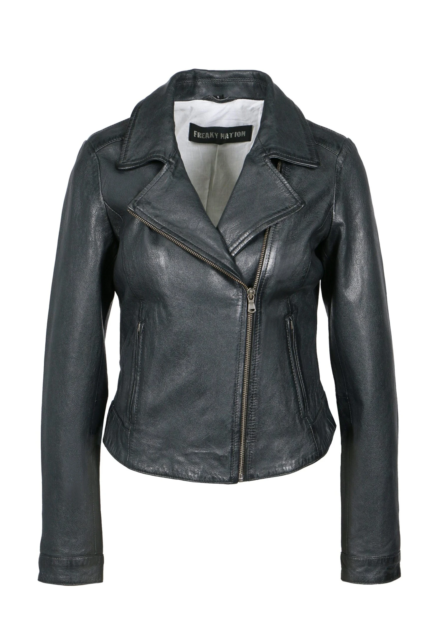 Freaky Nation Runa - Veste En Cuir - Graphite 3 Freaky Nation Runa - Veste En Cuir - Graphite