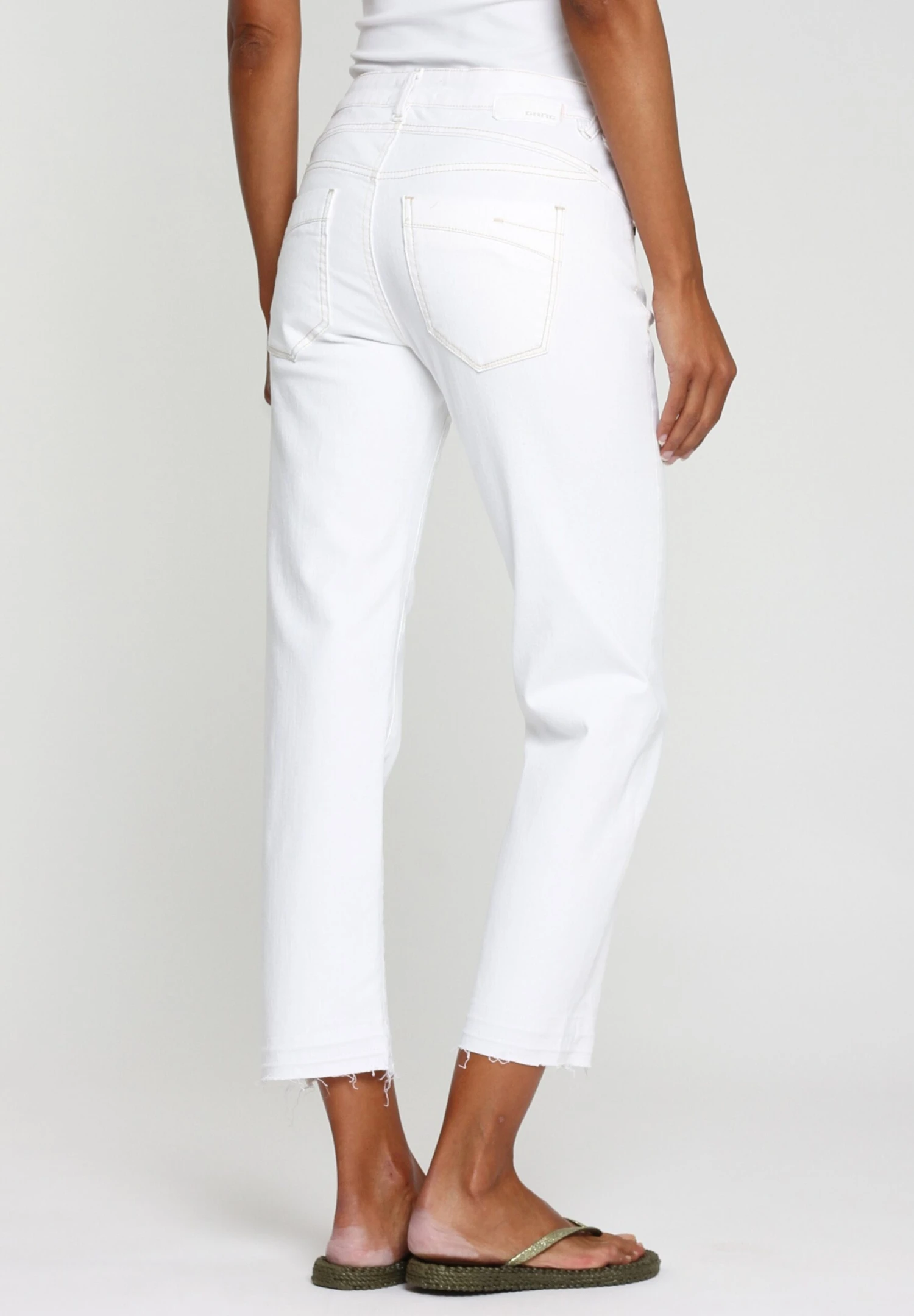 GANG Rubinia Cropped - Jean Droit - White 4 GANG Rubinia Cropped - Jean Droit - White – Image 2