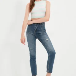 Trendyol Jean Slim - Blue 10 Trendyol Jean Slim - Blue -Pas Cher Vero Moda Magasin c156eb5ebe0441bc98507cf523b2190d