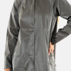 Rains Manteau Court - Gris -Pas Cher Vero Moda Magasin c8ac39053ed74d328724da654095b001