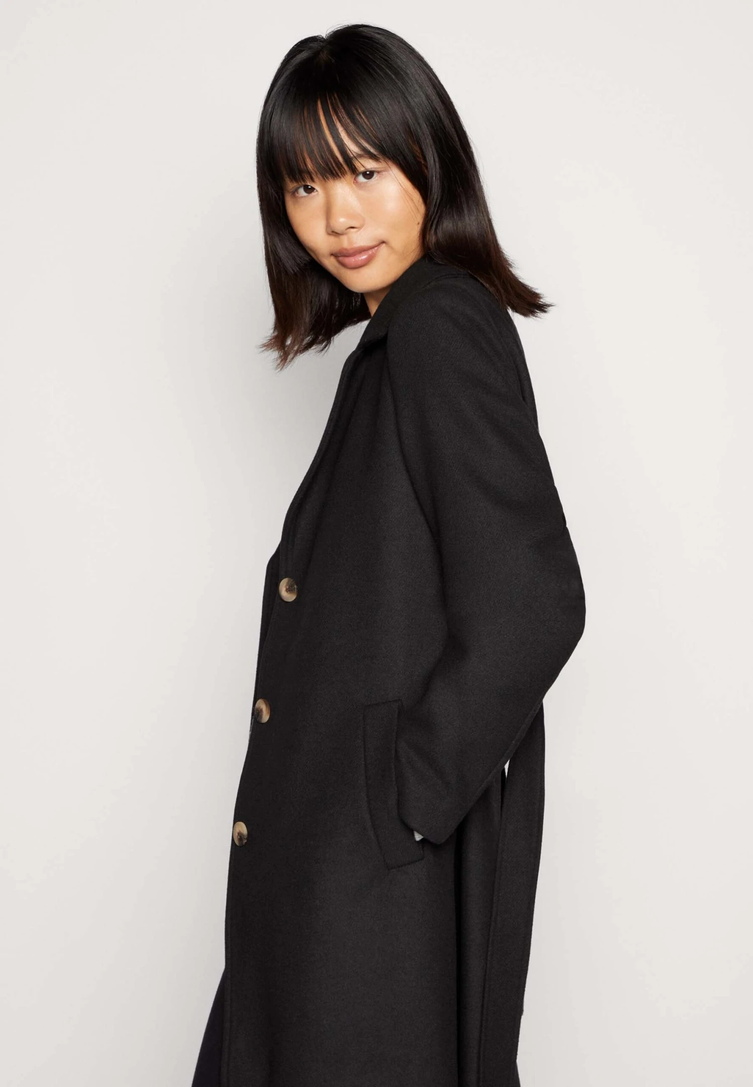 Pieces Pcjosie - Manteau Classique - Black 6 Pieces Pcjosie - Manteau Classique - Black – Image 4