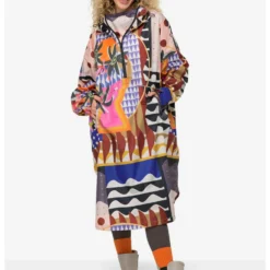 Unisex, 3X-Funktion, Print, Kapuze, Zipper, Langarm - Parka - Caramel