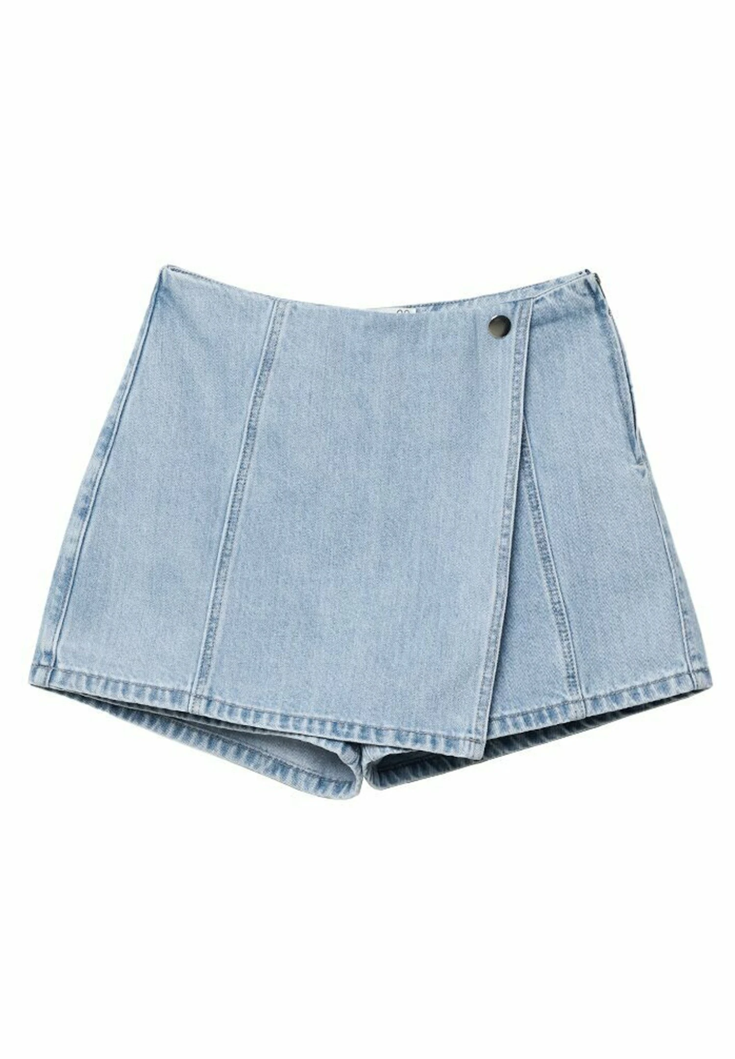 Stradivarius Latz - Jupe Portefeuille - Light-Blue Denim 7 Stradivarius Latz - Jupe Portefeuille - Light-Blue Denim – Image 5