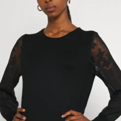 ONLY Onlviktoria Dress - Robe Pull - Black 11 ONLY Onlviktoria Dress - Robe Pull - Black -Pas Cher Vero Moda Magasin da25b1d6ade548558141aec58dca898e scaled