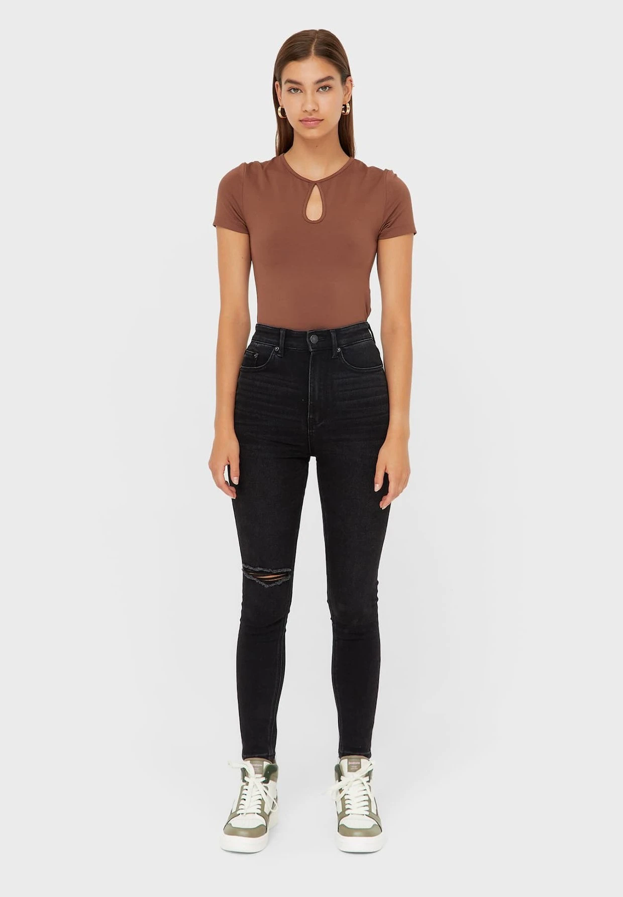 Stradivarius Jeans Skinny - Black Denim 4 Stradivarius Jeans Skinny - Black Denim – Image 2