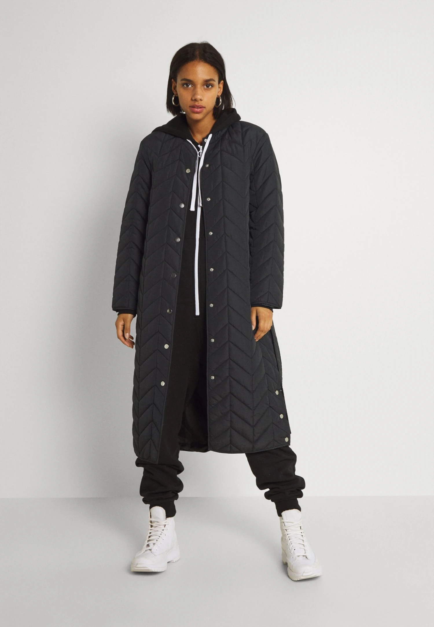 Pieces Pcfawn Long Quilted - Manteau D'Hiver - Black 4 Pieces Pcfawn Long Quilted - Manteau D'Hiver - Black – Image 2