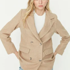 Trendyol Manteau Court - Beige -Pas Cher Vero Moda Magasin e3a330cbba7b482fbd9fd79fd1a52e76