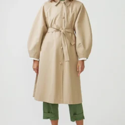 Side Slit - Trench - Beige