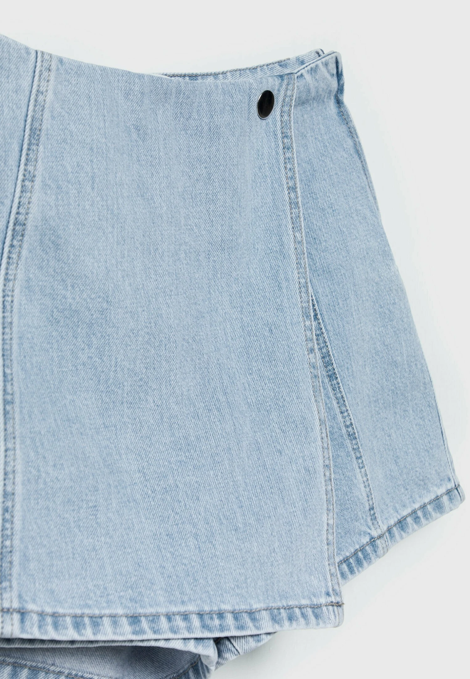Stradivarius Latz - Jupe Portefeuille - Light-Blue Denim 9 Stradivarius Latz - Jupe Portefeuille - Light-Blue Denim – Image 7