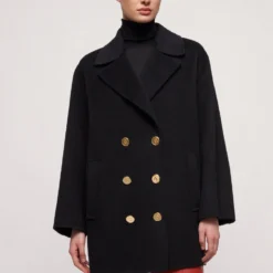 LUISA SPAGNOLI Sughero - Manteau Court - Nero