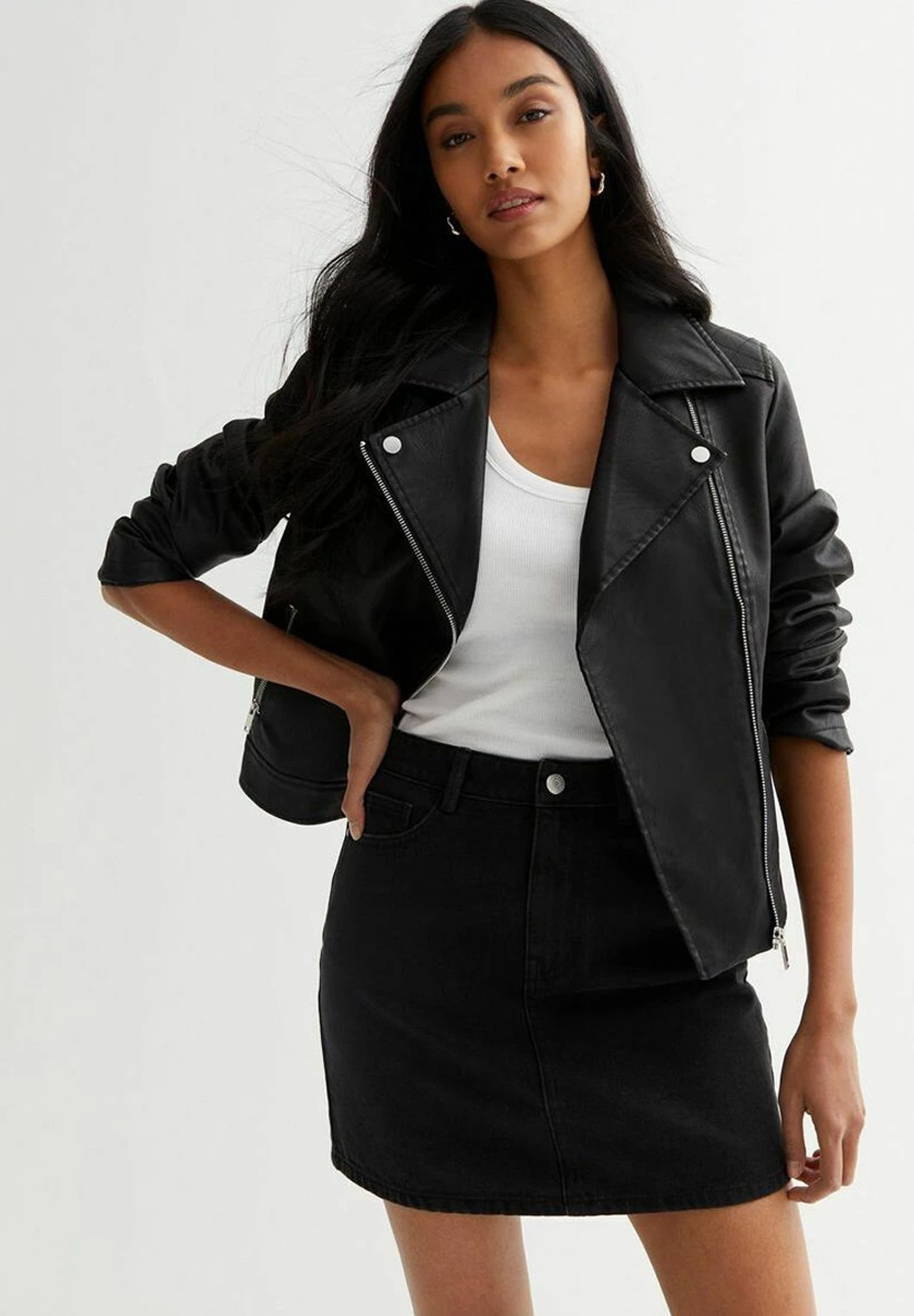 New Look Look Quilted Biker - Veste En Similicuir - Black 3 New Look Look Quilted Biker - Veste En Similicuir - Black