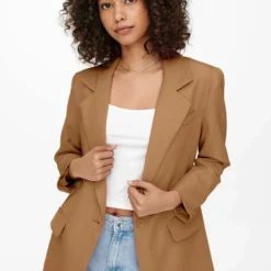 ONLY Onllana Blazer - Manteau Court - Tobacco Brown -Pas Cher Vero Moda Magasin ee0bbb58afe64e8baac3fb11a61e622b