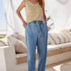 Next Belted Standard - Jean Boyfriend - Blue 2 Next Belted Standard - Jean Boyfriend - Blue -Pas Cher Vero Moda Magasin ee437b2ddb1f45b7b3534e871c3efdab scaled