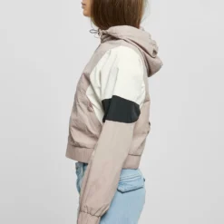 URBAN CLASSICS Short 3-Tone Crinkle - Veste Mi-Saison - Duskrose Whitesand Black -Pas Cher Vero Moda Magasin f53cee088ff04ebd89f7cc62a57fad6c