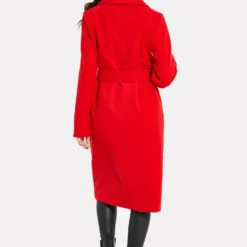 Threadbare Thb Decaf Collar Belted Formal - Manteau Classique - Red -Pas Cher Vero Moda Magasin fadbf19817bd4e9b8422260c02b1cb42
